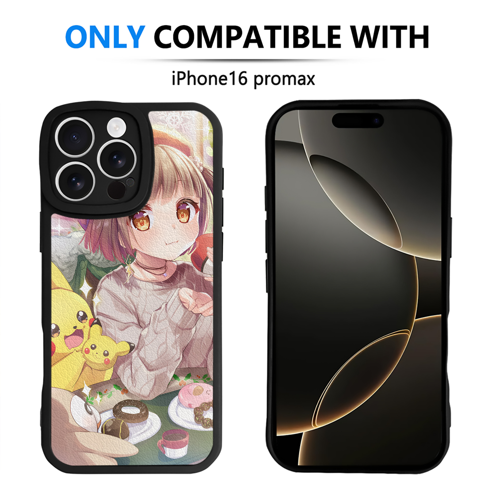 （画像用） ポケットモンスター Pokémon 【iPhone 16シリーズ対応】シリコンスマホケース（レザー調） 材質：シリコン